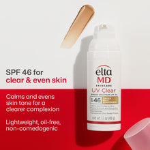 EltaMD UV Clear Face Sunscreen with Zinc Oxide, Oil-Free, SPF 46 and SPF 50 — Complimentary Gift with $80+ Orders; If the Gift Is Out of Stock or Its Price Rises, Order Cancelled with Full Refund Before Shipment