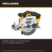 DEWALT 6-1/2" Circular Saw, 5150 RPM, Bevel, Tool Only (DCS391B) — Complimentary Gift with $243+ Orders; If the Gift Is Out of Stock or Its Price Rises, Order Cancelled with Full Refund Before Shipment