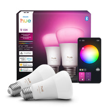 Philips Hue Smart LED A19 Bulb, 2-Pack, White Color Ambiance, 810 Lumens — Complimentary Gift with $152+ Orders; If the Gift Is Out of Stock or Its Price Rises, Order Cancelled with Full Refund Before Shipment