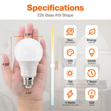 Sylvania ECO LED A19 Light Bulb, 60W Equivalent, Efficient 9W, 7 Year, 750 Lumens, Non-Dimmable, Frosted, 5000K (40883) — Complimentary Gift with $51+ Orders; If the Gift Is Out of Stock or Its Price Rises, Order Cancelled with Full Refund Before Shipment