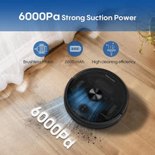 Bagotte Robot Vacuum and Mop Combo, 6000Pa, LiDAR Navigation, WiFi/App/Alexa — Complimentary Gift with $312+ Orders; If the Gift Is Out of Stock or Its Price Rises, Order Cancelled with Full Refund Before Shipment
