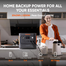 Jackery Explorer 2000 v2 Portable Power Station, 2042Wh 2200W — Complimentary Gift with $1431+ Orders; If the Gift Is Out of Stock or Its Price Rises, Order Cancelled with Full Refund Before Shipment