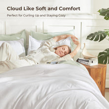 Litanika Queen Comforter Set White, 3 Pieces Lightweight Solid Bed Set — Complimentary Gift with $78+ Orders; If the Gift Is Out of Stock or Its Price Rises, Order Cancelled with Full Refund Before Shipment