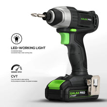 GALAX PRO 20V Impact Cordless Driver-1.3 Ah Battery and Charger Included — Complimentary Gift with $195+ Orders; If the Gift Is Out of Stock or Its Price Rises, Order Cancelled with Full Refund Before Shipment