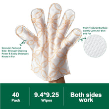 Arme Pet Bath Gloves Wipes for Dogs&Cats Cleaning Glove for Dry Bath,40 Pcs — Complimentary Gift with $47+ Orders; If the Gift Is Out of Stock or Its Price Rises, Order Cancelled with Full Refund Before Shipment