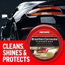 Mothers California Gold Brazilian Carnauba Cleaner Wax, 12 oz. Paste, 05500 — Complimentary Gift with $118+ Orders; If the Gift Is Out of Stock or Its Price Rises, Order Cancelled with Full Refund Before Shipment
