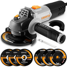 DEKOPRO 6Amp 4-1/2" Angle Grinder, Wheels, Handle & Wrench — Complimentary Gift with $402+ Orders; If the Gift Is Out of Stock or Its Price Rises, Order Cancelled with Full Refund Before Shipment