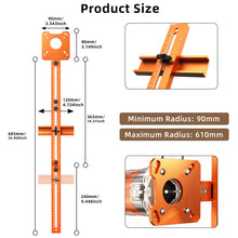 Imbot Router Circle Cutting Jig Adjustable Woodworking Cabinet Hardware — Complimentary Gift with $116+ Orders; If the Gift Is Out of Stock or Its Price Rises, Order Cancelled with Full Refund Before Shipment