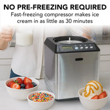 Whynter ICM-201SB Ice Cream Maker Machine, 2.1 Qt Upright with Built-In Compressor, LCD Display, Stainless Steel — Complimentary Gift with $489+ Orders; If the Gift Is Out of Stock or Its Price Rises, Order Cancelled with Full Refund Before Shipment