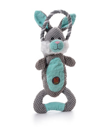Charming Pet Scrunch Bunch Bunny Interactive Plush Squeaky Dog Tug Toy — Complimentary Gift with $29+ Orders; If the Gift Is Out of Stock or Its Price Rises, Order Cancelled with Full Refund Before Shipment