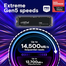 CT2000T705SSD3 (Crucial T705 2TB Gen5 NVMe M.2) — Complimentary Gift with $390+ Orders; If the Gift Is Out of Stock or Its Price Rises, Order Cancelled with Full Refund Before Shipment