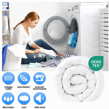 EASELAND Queen Size Down Alternative Comforter, White, 88x88 Inches — Complimentary Gift with $78+ Orders; If the Gift Is Out of Stock or Its Price Rises, Order Cancelled with Full Refund Before Shipment
