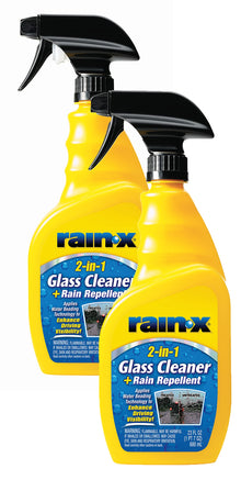 Rain-X 5071268-2 2-in-1 Glass Cleaner and Rain Repellant, 23 oz. (Pack of 2) - Provides a Streak-Free Clean for Automo… — Complimentary Gift with $37+ Orders; If the Gift Is Out of Stock or Its Price Rises, Order Cancelled with Full Refund Before Shipment
