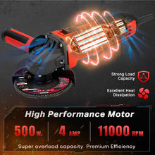 SHALL 4-1/2 Inch 11000 RPM Angle Grinder 4Amp with 2 Guards, 3 Cutting Discs, 3 Grinding Wheel, Non-Slip Handle, Wrench — Complimentary Gift with $62+ Orders; If the Gift Is Out of Stock or Its Price Rises, Order Cancelled with Full Refund Before Shipment