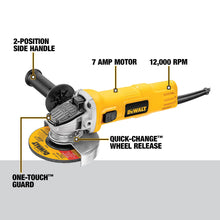 DEWALT Angle Grinder, One-Touch Guard, 4-1/2 -Inch (DWE4011) — Complimentary Gift with $395+ Orders; If the Gift Is Out of Stock or Its Price Rises, Order Cancelled with Full Refund Before Shipment