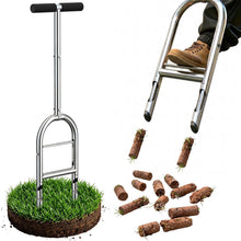 Manual Lawn Aerator, Heavy-Duty Steel Core Plug Aerator with Step-to-Eject for Yard — Complimentary Gift with $69+ Orders; If the Gift Is Out of Stock or Its Price Rises, Order Cancelled with Full Refund Before Shipment