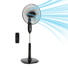 Amazon Basics 16" Pedestal Fan with Remote, Black — Complimentary Gift with $116+ Orders; If the Gift Is Out of Stock or Its Price Rises, Order Cancelled with Full Refund Before Shipment