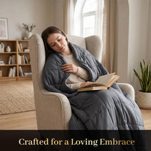 Smart Queen Weighted Blanket for Adults 60” x 80” with Box 20lbs — Complimentary Gift with $67+ Orders; If the Gift Is Out of Stock or Its Price Rises, Order Cancelled with Full Refund Before Shipment