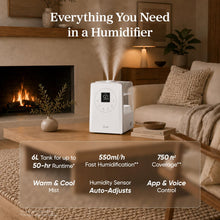 LEVOIT LV600S Smart Hybrid Ultrasonic Humidifier — Complimentary Gift with $174+ Orders; If the Gift Is Out of Stock or Its Price Rises, Order Cancelled with Full Refund Before Shipment