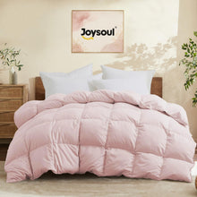 Joysoul Queen Size Down Comforter - Goose Down &amp; Feather Fiber Fill, Hotel Pink Duvet Insert (88" X 88") — Complimentary Gift with $78+ Orders; If the Gift Is Out of Stock or Its Price Rises, Order Cancelled with Full Refund Before Shipment
