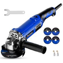 AVID POWER Angle Grinder 4-1/2 Inch 8.0 Amp 1000W Electric Grinder Tool 7-Variable-Speed Metal Grinder, Paddle Switch with Lock-on Button, Cutting & Grinding Wheels and Side Handle - Blue — Complimentary Gift with $125+ Orders; If the Gift ...