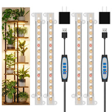 Wiaxulay 8in Grow Lights for Indoor Plants, Full Spectrum, 2 Pack — Complimentary Gift with $37+ Orders; If the Gift Is Out of Stock or Its Price Rises, Order Cancelled with Full Refund Before Shipment