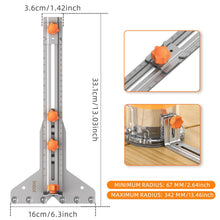 Imbot Router Circle Cutting Jig Stainless Steel Adjustable Depth — Complimentary Gift with $75+ Orders; If the Gift Is Out of Stock or Its Price Rises, Order Cancelled with Full Refund Before Shipment