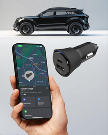 Scosche FoundIT 32W Car Charger, USB-C & USB-A, Tracker for Apple Find My — Complimentary Gift with $62+ Orders; If the Gift Is Out of Stock or Its Price Rises, Order Cancelled with Full Refund Before Shipment