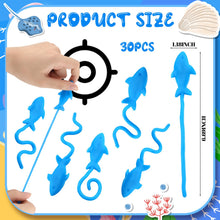 30 Pcs Blue Sticky Shark Toy Goodie Bag Stuffer Ocean Party Favor — Complimentary Gift with $31+ Orders; If the Gift Is Out of Stock or Its Price Rises, Order Cancelled with Full Refund Before Shipment