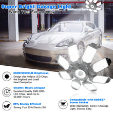 Garage Lights - Ultra Brighter 40,000LM Garage LED 6500K Daylight — Complimentary Gift with $69+ Orders; If the Gift Is Out of Stock or Its Price Rises, Order Cancelled with Full Refund Before Shipment