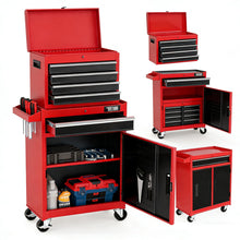 TUFFIOM 5-Drawer Rolling Tool Chest, Lockable Wheels, Detachable Top — Complimentary Gift with $284+ Orders; If the Gift Is Out of Stock or Its Price Rises, Order Cancelled with Full Refund Before Shipment