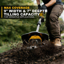 Cordless Garden 9" Tiller Cultivator for DeWalt 20V Max, Bare Tool — Complimentary Gift with $125+ Orders; If the Gift Is Out of Stock or Its Price Rises, Order Cancelled with Full Refund Before Shipment