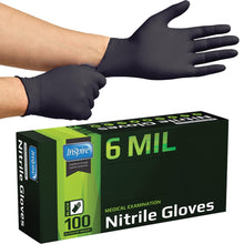 Inspire Black Nitrile Gloves, Heavy Duty 6 Mil Disposable — Complimentary Gift with $45+ Orders; If the Gift Is Out of Stock or Its Price Rises, Order Cancelled with Full Refund Before Shipment