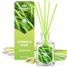 SCENTORINI Citronella Reed Diffuser Set, 6.7 FL OZ Summer Scented Diffusers — Complimentary Gift with $31+ Orders; If the Gift Is Out of Stock or Its Price Rises, Order Cancelled with Full Refund Before Shipment
