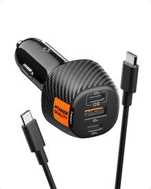 Spigen ArcStation Essential 113W USB C Fast Car Charger — Complimentary Gift with $55+ Orders; If the Gift Is Out of Stock or Its Price Rises, Order Cancelled with Full Refund Before Shipment