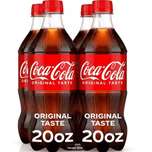Coca-Cola Soda Pop Bottle, 20 fl oz 4 packs