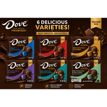 Dove Chocolate Candy Variety Pack, 6 Delicious Flavors, Medium Bags, Milk Chocolate, Dark Chocolate, Caramel, Almond, Sea Salt Caramel & Mint Creme, Choose One Flavor