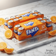 Fanta Orange Soda – 2 Pack Fridge Packs, 12 fl oz Cans, 12 Count Each