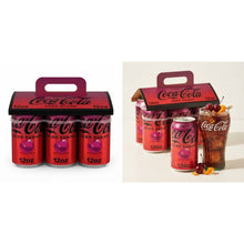 (Pack of 2) Coca-Cola Zero Sugar Cherry Soda Pop Fridge Pack Cans, 12 fl oz, Total 6 Pack.