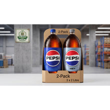 Pepsi Cola and Diet Pepsi Soda Pop Combo Pack, 2 L Bottles