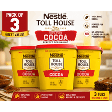 (3 pack) Nestle Toll House 100% Pure Cocoa, Deep Chocolate Flavor Powder, for Baking, 8 oz Box