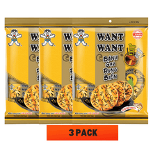3 Packs – Want Want Crispy Seaweed Rice Crackers, 118g/pack,A healthy casual snack and classic treat, perfect for outings, travel, parties, camping, and afternoon tea.Snacks, Puffed Snacks, Potato Chips, Shrimp Crackers, Instant Noodles, Rice Crackers.