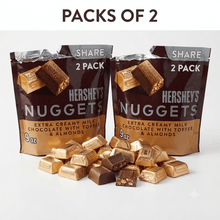 2-Packs of Hershey's Nuggets Milk Chocolate, Toffee and Almonds Candy, Share Pack, 9 oz