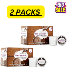 2 PACKS Milk Chocolate Hot Cocoa Mix, 12 Ct, Single Serve Cups