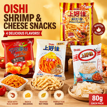 Oishi Non-Fried Snack Assortment - Prawn Crackers, Tomato Chips, Cheese Sticks And Shrimp Flakes, Crunchy Party Snacks for All Ages
