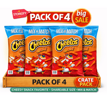 (4 PACK) Cheetos Crunchy Cheddar Cheese Snacks, 17.37 oz.