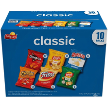 Classic Snack Chip Variety Pack, 10 Count – Assorted Crispy Chips, Individual Snack Bags for Lunches, School, Office, Parties & On-the-Go Snacking