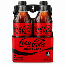 Zero Sugar Soda Bottles, 16.9 fl oz Each, 2 Pack – Zero Sugar Soft Drink, Classic Coca-Cola Taste, Refreshing Carbonated Beverage for Home, Office, Meals, Parties & On-the-Go