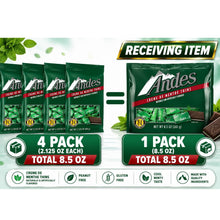 Andes Crème de Menthe Mint Chocolate Candy, Thin Chocolate Mints, After Dinner Chocolate, Individually Wrapped Mint Chocolates, 4 Pack (2.125 oz Each), Total 8.5 oz