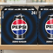 (2 Pack) Pepsi Zero Sugar Cola Soda, 12 fl oz Cans, 12 + 12 Count — 24 Cans Total